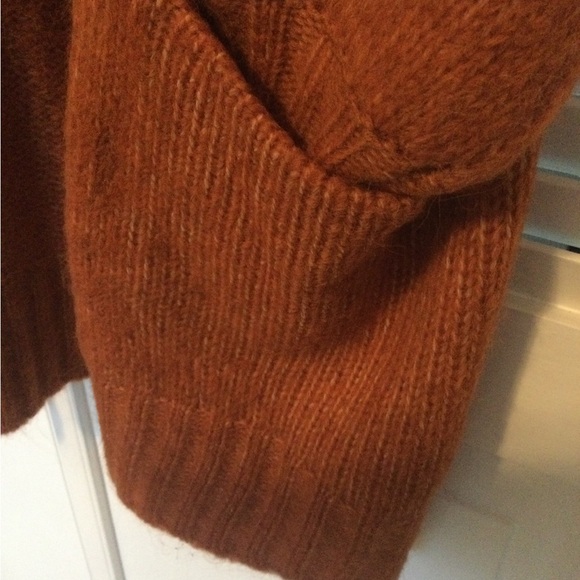 Kaffe KAalloma Orange Knit Cardigan Sweater, Size S - Picture 3 of 8